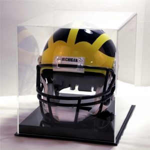 Caixa de exibição de capacete de acrílico transparente