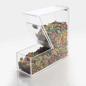 Caixa de armazenamento de alimentos acrílicos personalizados para exibição de doces 