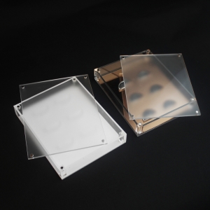 Fabricação personalizada feita com 6 pares de caixa de cílios falsos acrílicos 