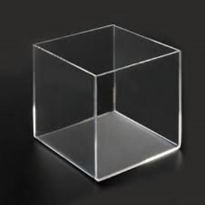 caixa acrílica da forma quadrada superior 