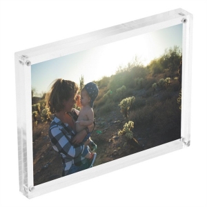 5 x 7 Magnetic Acrílico Picture Frame Photo Display Stand 