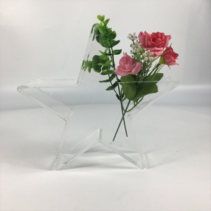 vaso de flor acrílico dado forma original