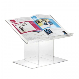 atril de mesa portátil de acrílico transparente para apresentações de mesa 