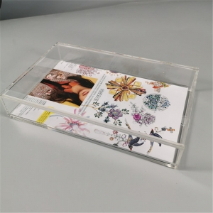 caixas de lembrança de acrílico transparente caixa de quadro de perspex caixa de exibição de flores secas 