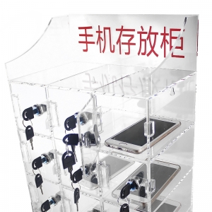 15 slots caixa de exibição de acrílico transparente caixa de armazenamento de acrílico plexiglass com trava 