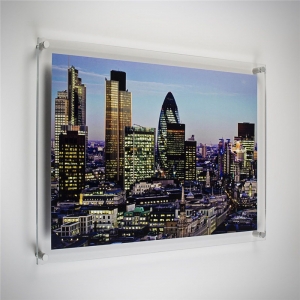 montagem na parede lucite photo frame acrílico claro acrílico moldura sem moldura 