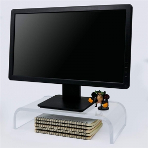 suporte acrílico do riser do monitor do computador de deaktop para o escritório 