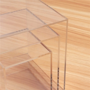 cubos de persprx de caixa de acrílico transparente quadrado para exibição 