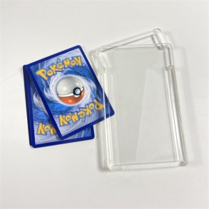 acrílico por atacado Pokémon caixa porta-cartão de reforço com magnético tampa 