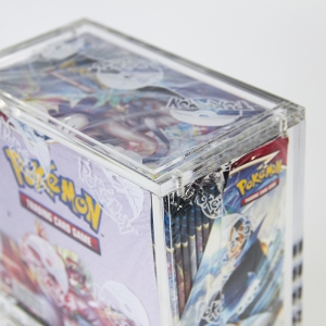 empilhamento moderno magnético Pokemon Caixa de acrílico da caixa de reforço 