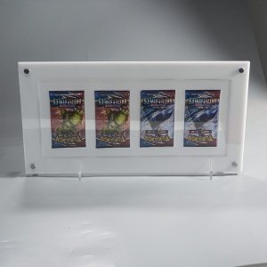 Wholesale parede de desktop branca montada Pokemon rack de booster acrílico 