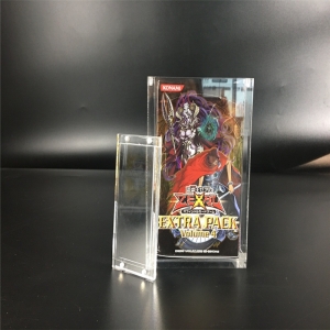 pokemon yugioh cartão mtg pacote de reforço estojo magnético acrílico transparente 
