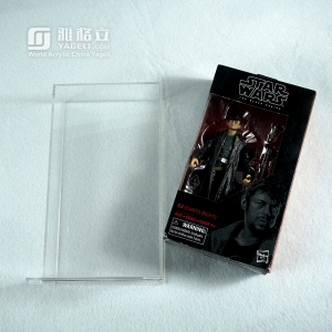 Caixa de figuras de ação perspex caixa acrílica star wars e7 black series
 