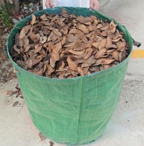 Sacos reutilizáveis ​​para folhas de resíduos de jardim 