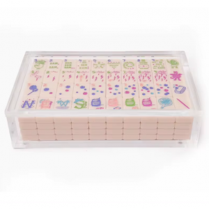 caixa acrílica acrílica americana Mahjong Set 
