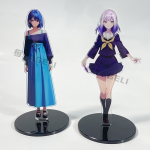 Exibição de figuras transparentes personalizadas em acrílico Standees anime 