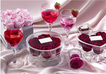 Caixa de rosa de acrílico de venda especial de um estilo para o Double 11 Shopping Festival