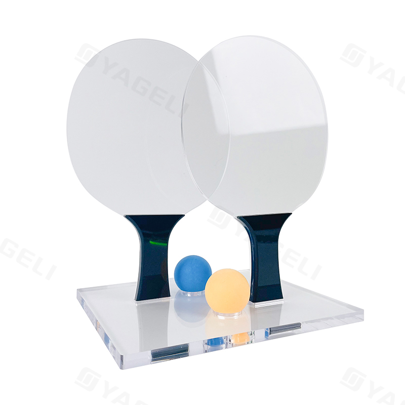 Elegant acrylic table tennis paddles set