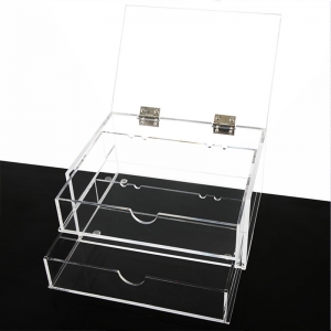 caixa de cílios postiços de organizador de chicote de acrílico de alta qualidade 