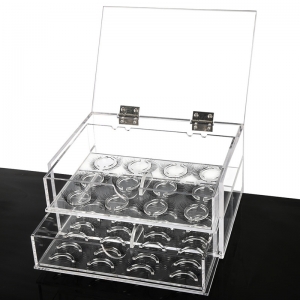 nova caixa de armazenamento de cílios de acrílico organizador de estojos de cosméticos 