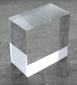 bloco de acrílico transparente sólido - 2 