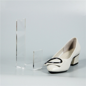 Suporte de exposição de sapato acrílico de design simples 