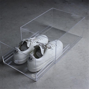 Caixa de sapato acrílico transparente