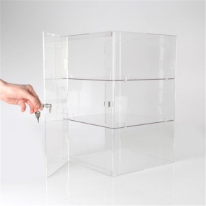 vitrina de plexiglás clara transparente 3 camada acrílico cabient 