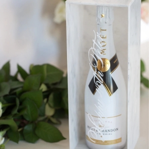 2019 caixa de vinho de acrílico transparente caixa de champanhe de acrílico de mármore única 