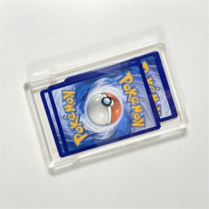 acrílico por atacado Pokémon caixa porta-cartão de reforço com magnético tampa 