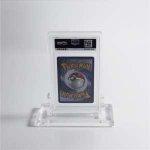 Yageli NOVO Pokemon Acrílico único caixa de exibição de PSA com base 