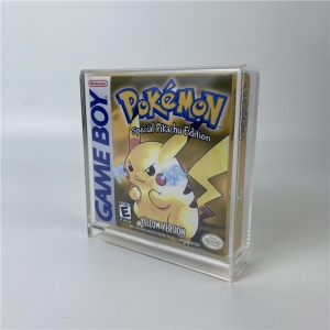 Atacado perspex Pokemon Gameboy caixa colorida caixa de videogame acrílico
 