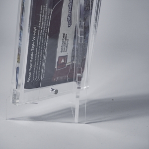 Caixa de reforço de acrílico transparente para pacote de reforço de cartão de Pokémon 