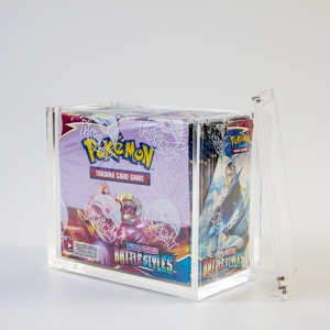 venda por atacado perspex pokemon ETB caixas de caixa de reforço acrílico 