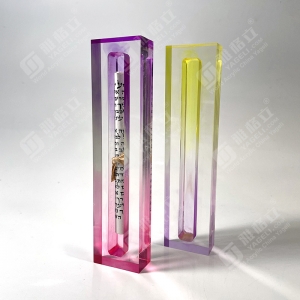 Estojo mezuzá acrílico lucite colorido personalizado para Judaica Judaica 