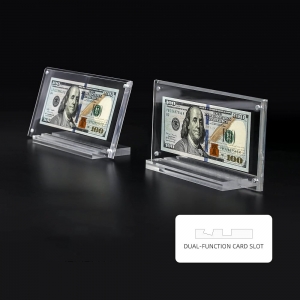 Quadro de moeda de nota bancária em acrílico 