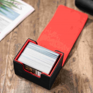 Tampa magnética com aba para caixa de baralho de cartas 