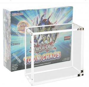 Lucite claro PTCG ETB Case Acrílico Booster Boxer para Pokemon  