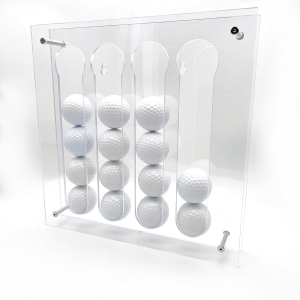Rack de armazenamento de bola de golfe montado na parede 