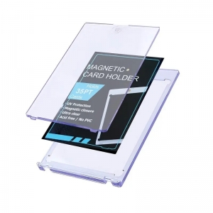Porta-cartões magnético transparente One Touch 35pt 