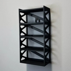 Rack de exposição de carro modelo fundido de plástico 1/64 montado na parede 