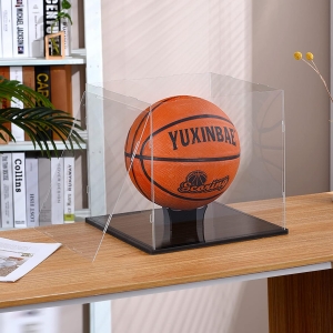Estojo de suporte de basquete em acrílico com proteção UV 