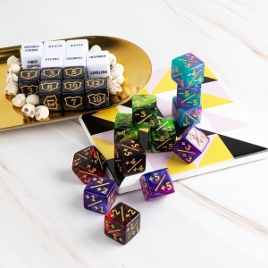 Dados MTG de 63 peças para acessórios de jogos de cartas 