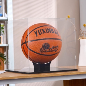 Estojo de suporte de basquete em acrílico com proteção UV 