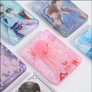 Standee líquido de areia movediça de anime acrílico personalizado por atacado 