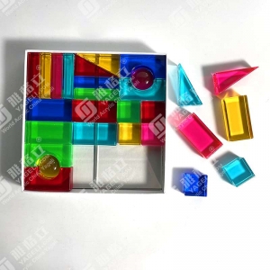 conjunto de cubos de gemas acrílicas OEM por atacado 