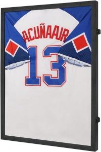 Vitrine de camisa esportiva para montagem em parede