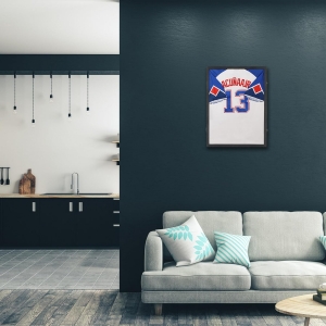 Vitrine de camisa esportiva para montagem em parede 