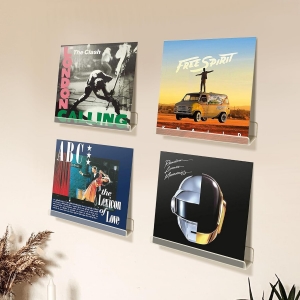 Prateleiras para montagem em parede para discos de vinil 