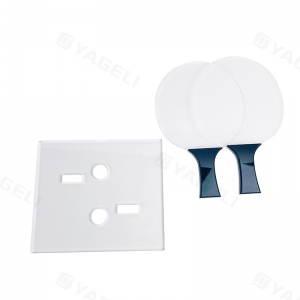 Conjunto de remo de tênis de mesa acrílico transparente personalizado 